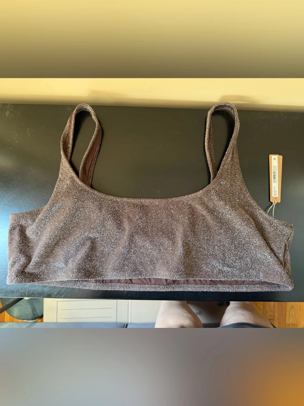 SKIMS Swim tank bikini top NWT